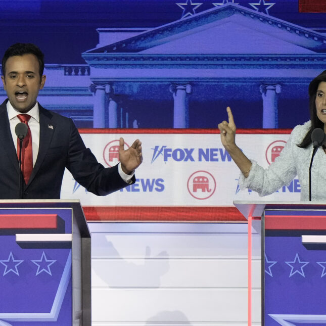 Republican presidential hopefuls Businessman Vivek Ramaswamy and former U.N. Ambassador Nikki Haley — debate coverage from STAT