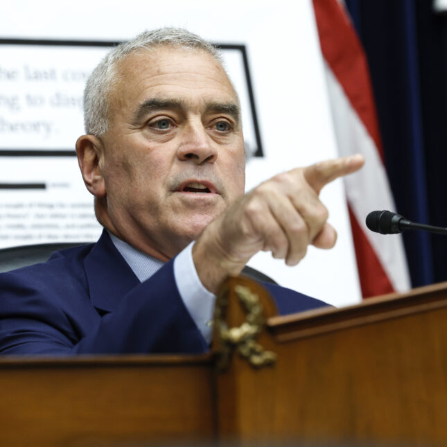 Brad Wenstrup points his finger while speaking at a hearing — politics coverage from STAT