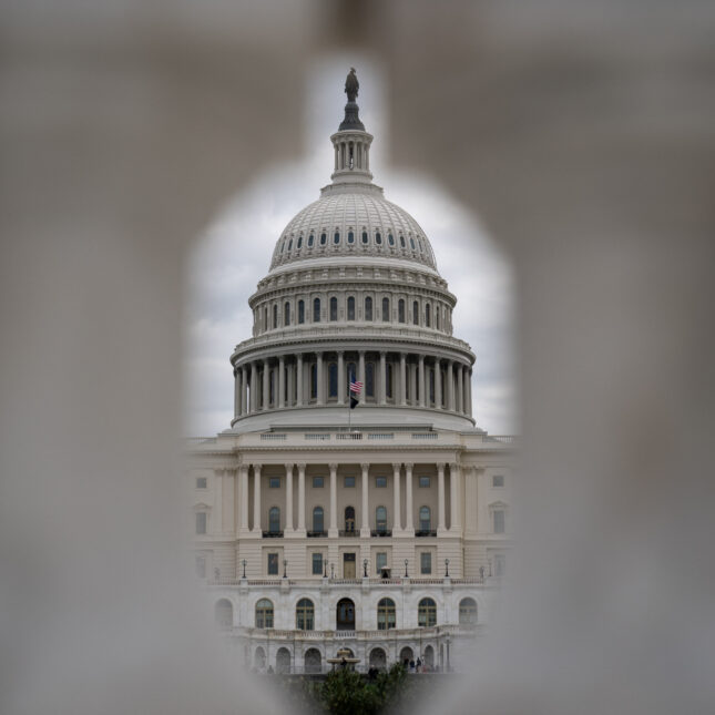 A view of the US Capitol on a gloomy day. -- health policy coverage from STAT